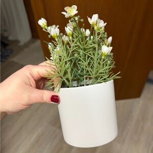 Threshold White and Green Faux Floral Arrangement